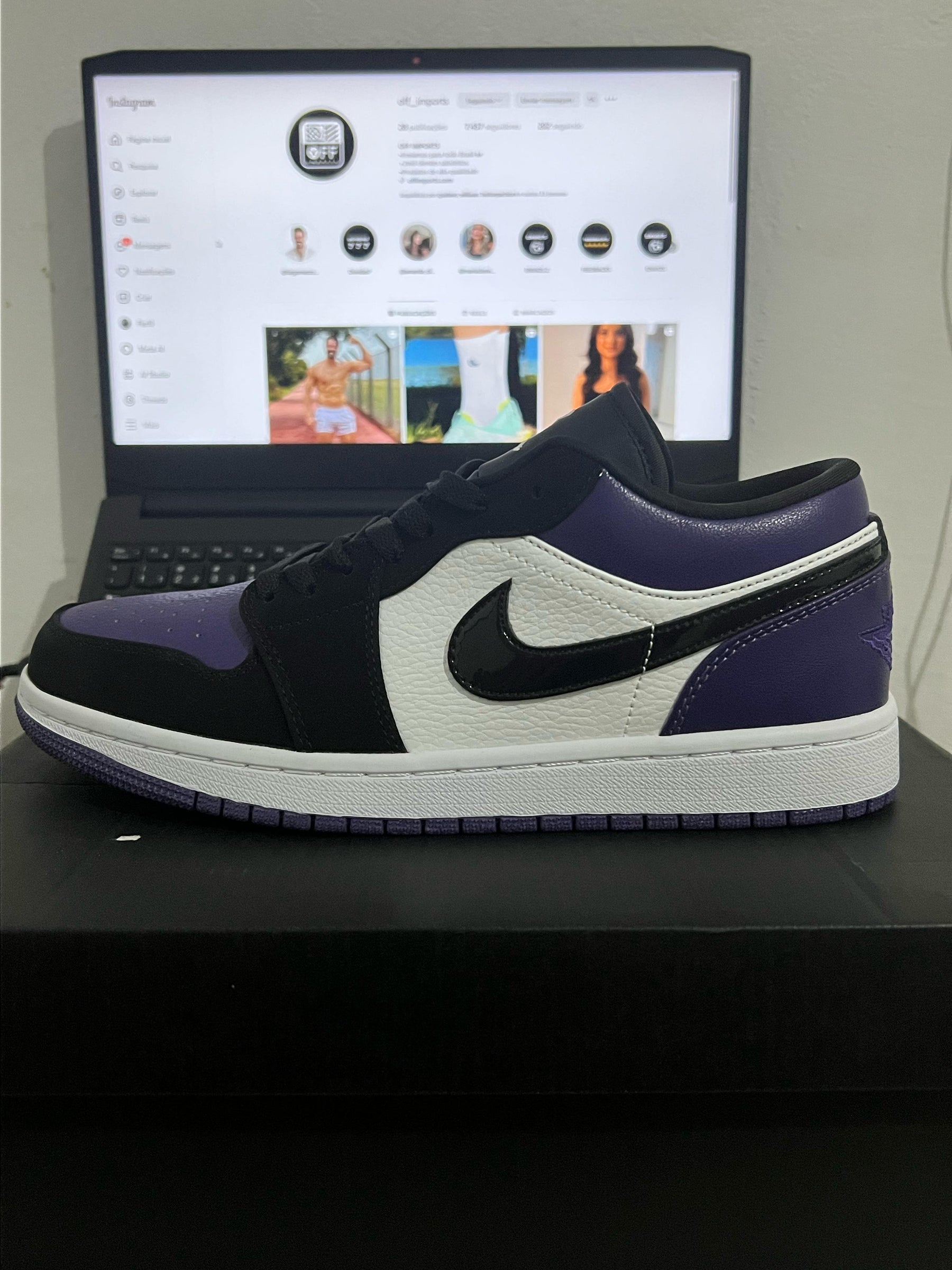 Nike Air Jordan 1 Low Court purple - Pronta Entrega