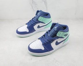 Jordan 1 Mid Mystic Navy Mint Foam