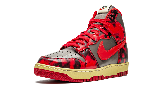 Nike Dunk High Red Acid Wash