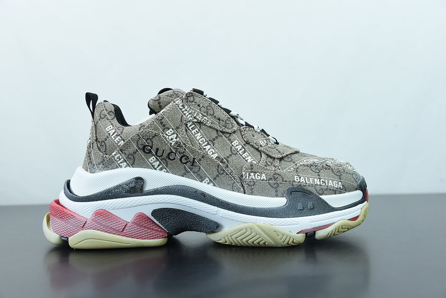 Gucci X Balenciaga The Hacker Project Triple S Beige