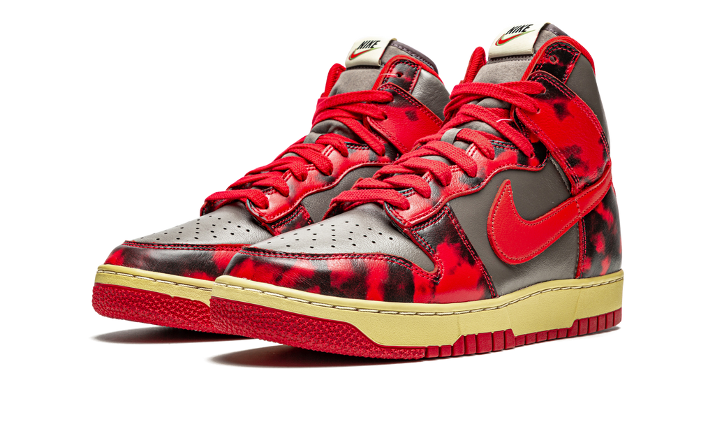 Nike Dunk High Red Acid Wash