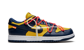 Nike Dunk Low Off White University Gold Mindnight Navy