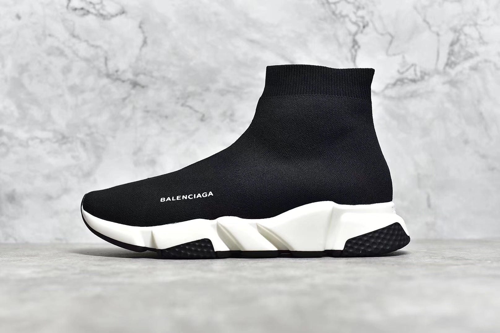 Balenciaga Speed Recycled Black White