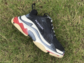 Balenciaga Triple S Black White Red