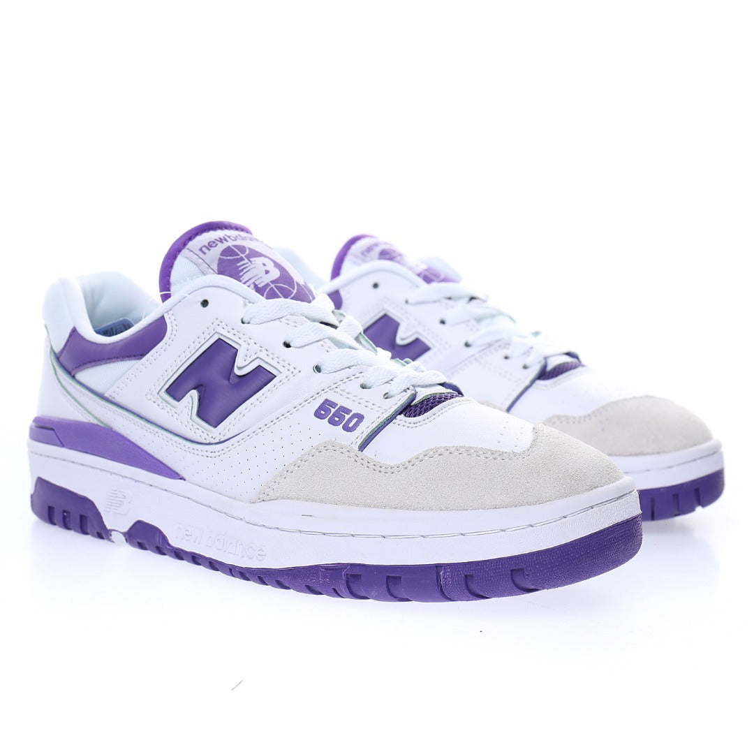 New Balance 550 Purple White