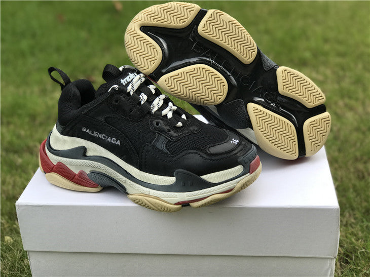 Balenciaga Triple S Black White Red